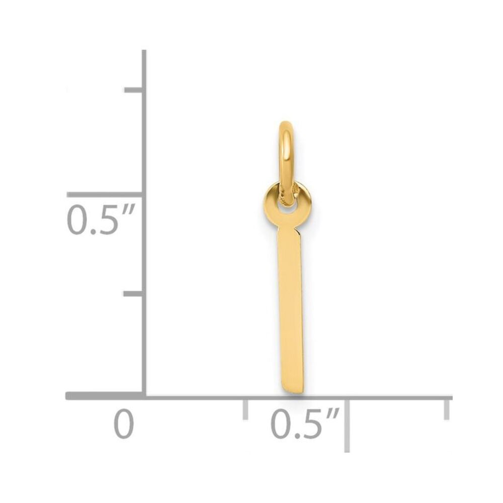 Kazi Luxury 14k Yellow Gold Small Slanted Block L… - image 3